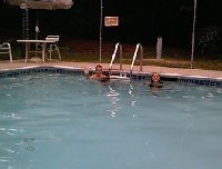 Kids in Melody Pines pool